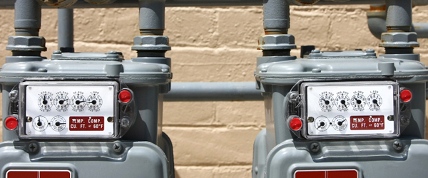 Graphic showing a Gas Meter
