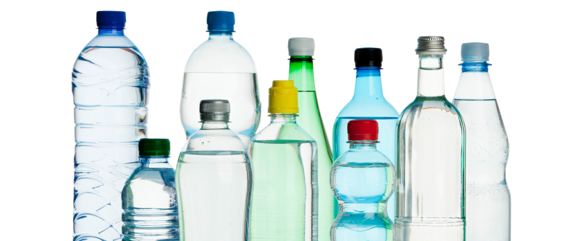 image of water bottles