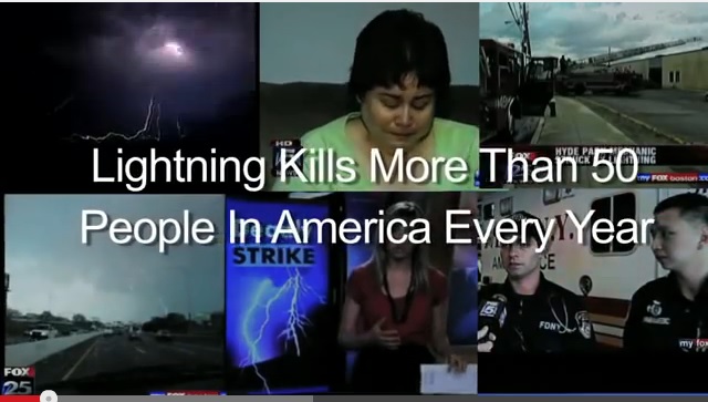 Graphic -When Lightning Strikes Go Indoors - Go to the National Weather Service Video Lightning the Impacts on People