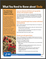 What You Need to Know about Ebola