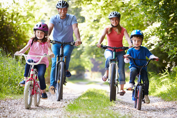 family bike ride