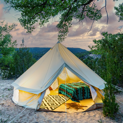 a luxury tent