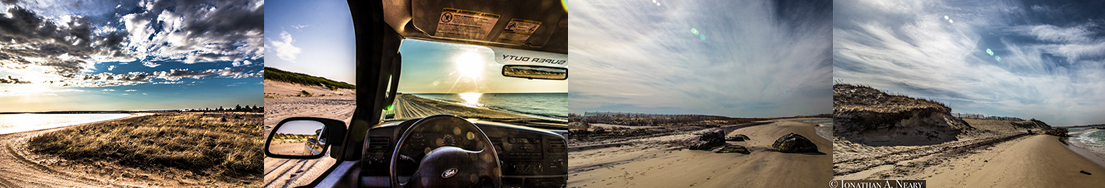 a collage of beaches