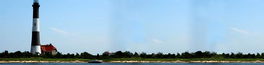 lighthouse at along Fire Island