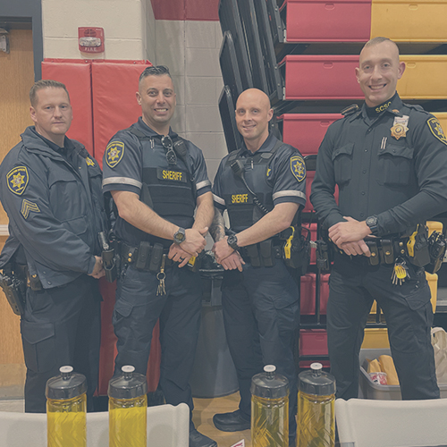 a group of sheriff employees
