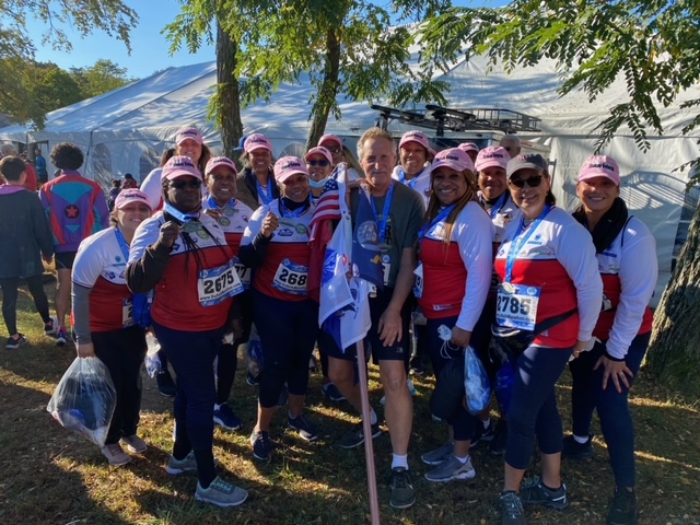 image of women and veterans in suffolk county's marathon