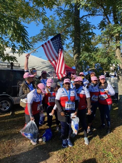 image of women and veterans in suffolk county's marathon