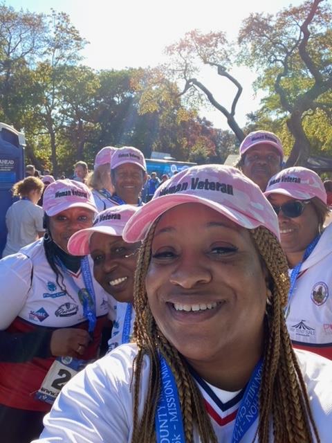 image of women and veterans in suffolk county's marathon