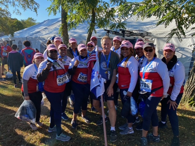 image of women and veterans in suffolk county's marathon