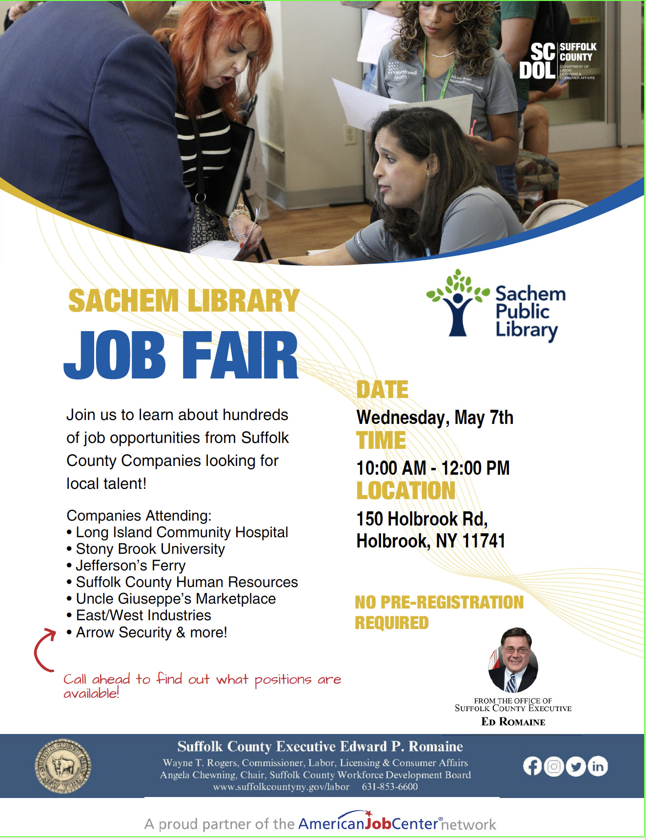 Sachem Library Job Fair