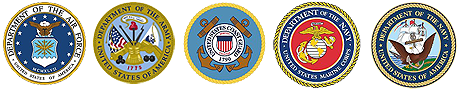 Official seals for the United States Armed Forces
